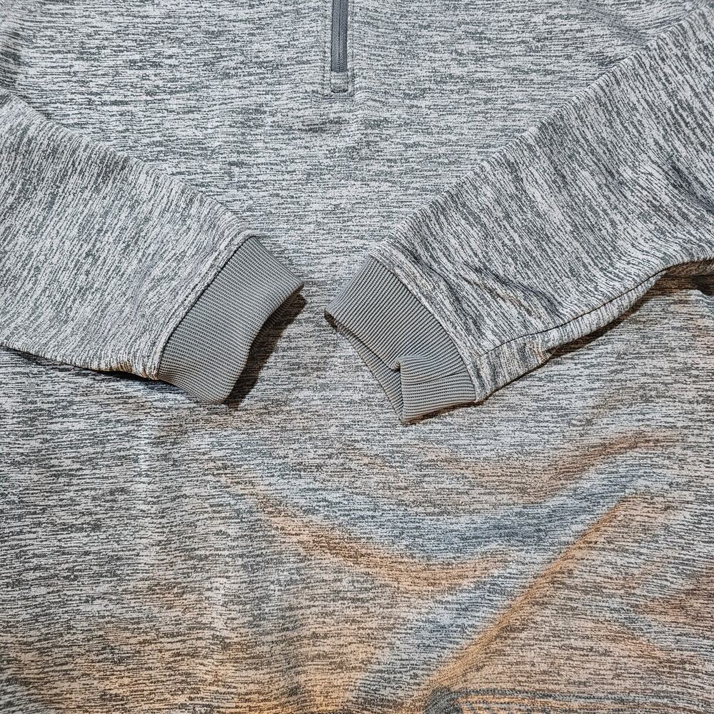 Under Armour ColdGear Fleece 1/2 Zip Gray Long Sleeve Pullover Size L - Picture 7 of 7